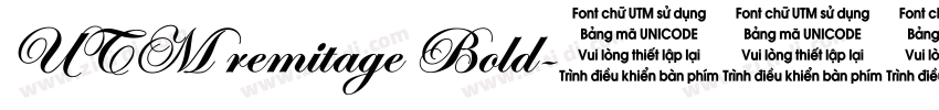 UTM remitage Bold字体转换
